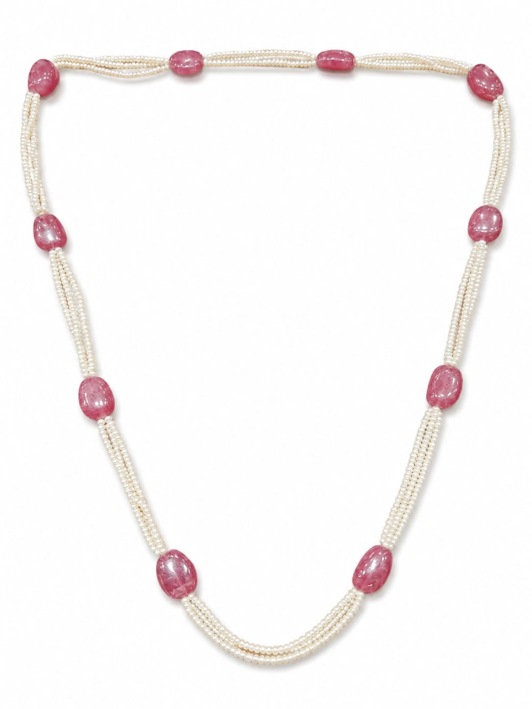 The Orchid & Vine Multi-Strand Seed Pearl Necklace