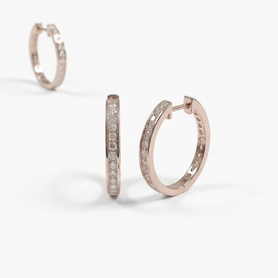 Eternal Diamond Huggie Hoop