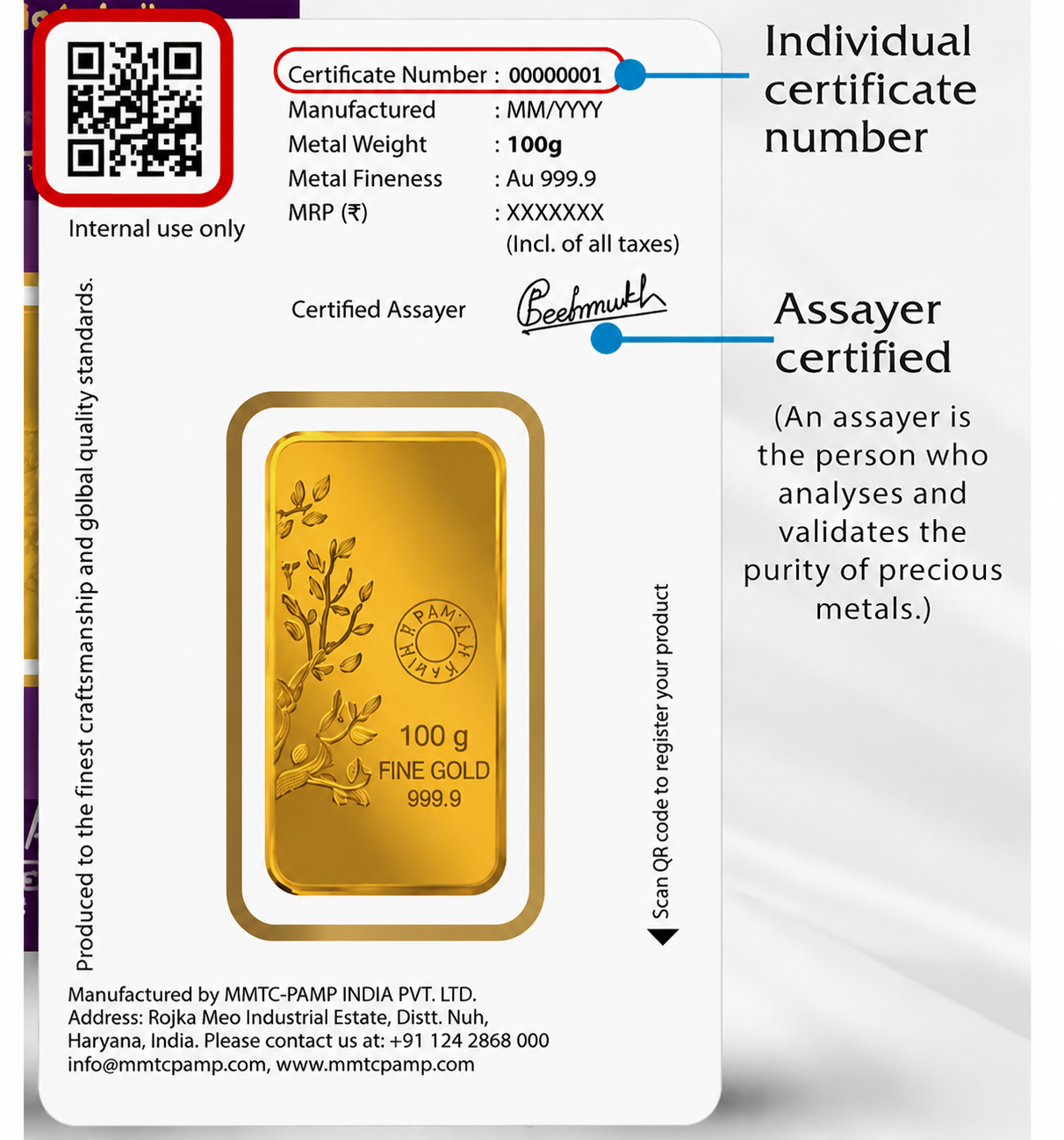 100 GM KUNDAN KALAPATRU TREE GOLD COIN