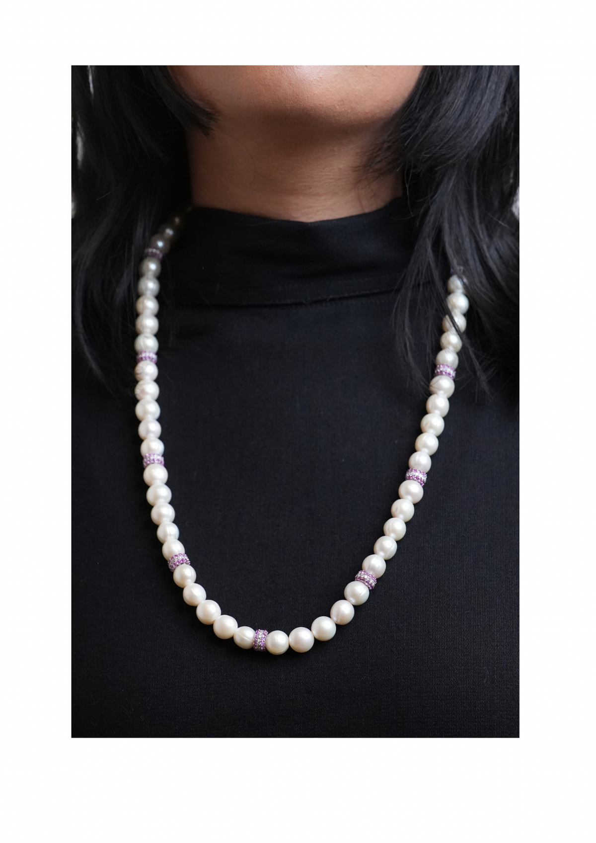 The Lumina Ruby-Pearl Necklace