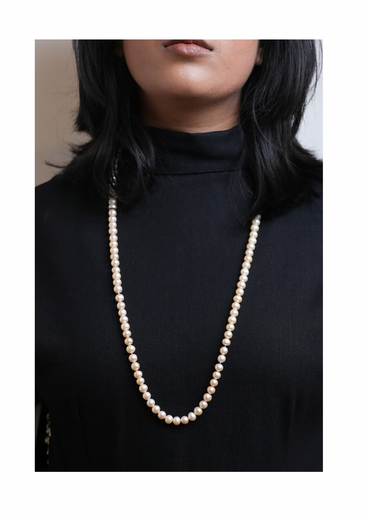 The Lumina Champagne Opera Strand Necklace