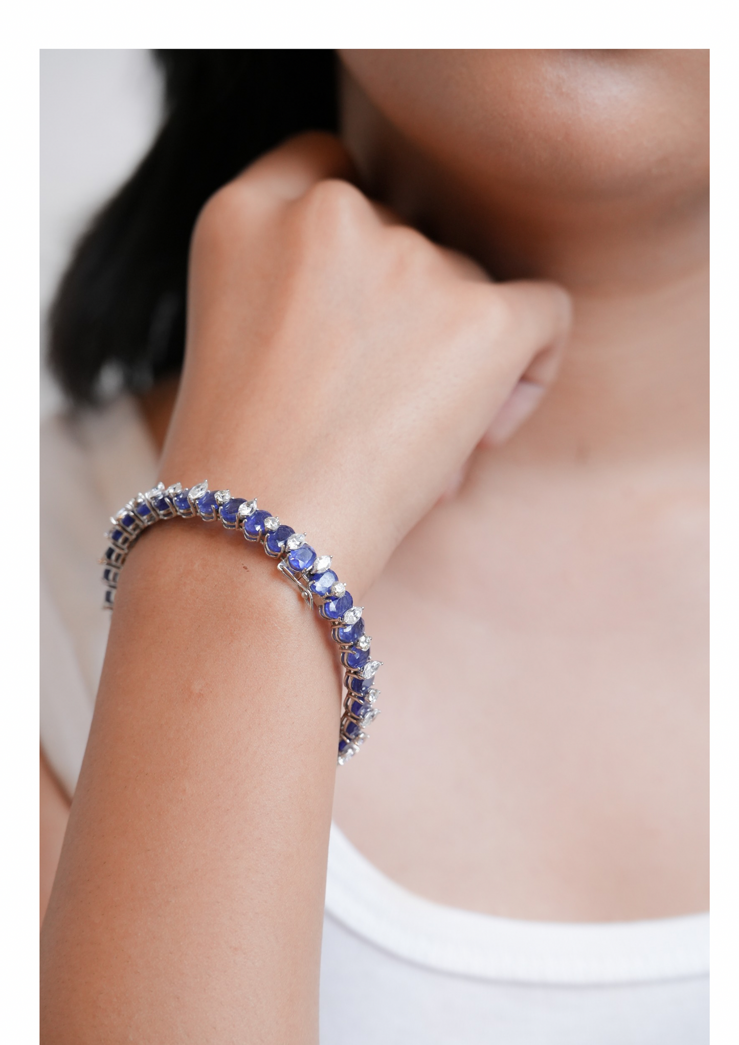 The Royal Sapphire & Marquise Tennis Bracelet