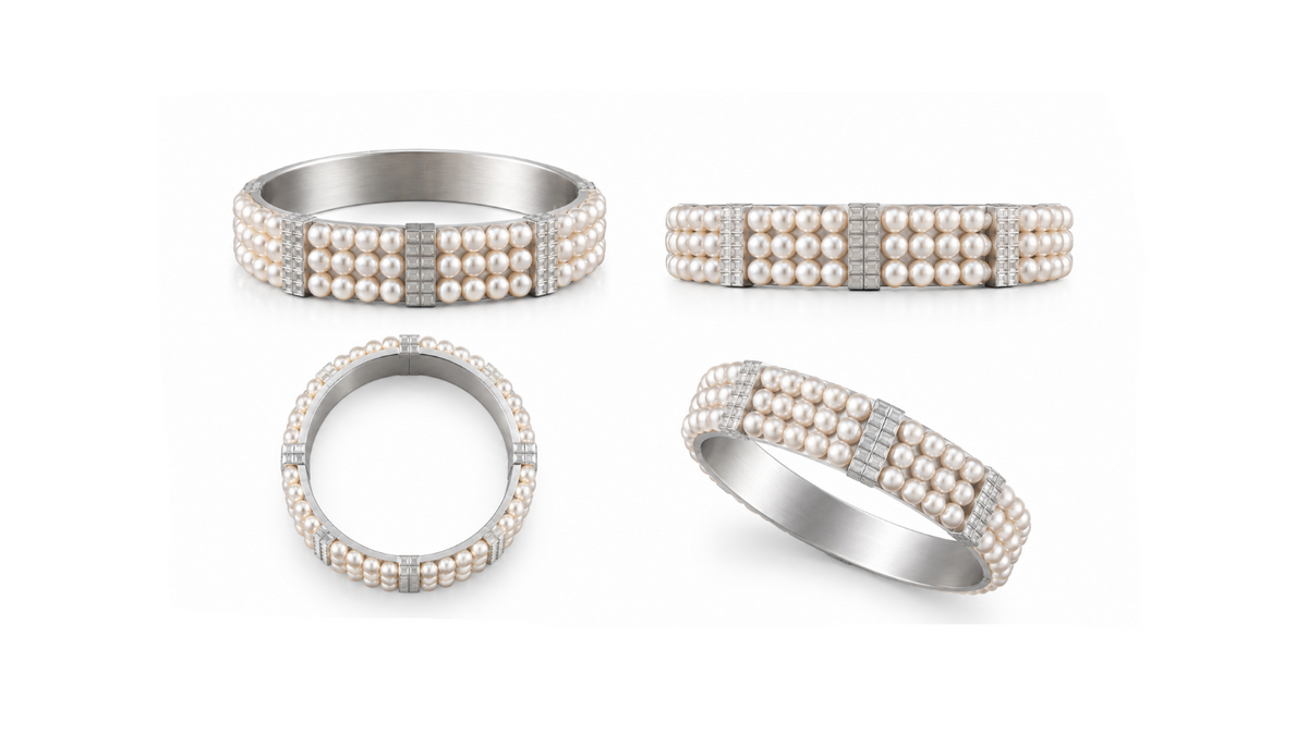 THREE LINE CLASSIC BANGLE 15MM