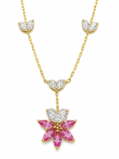 The Marquise Flora Drop Necklace