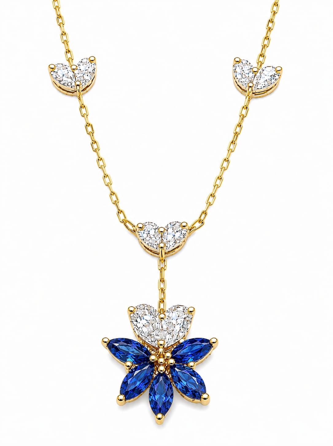 The Marquise Flora Drop Necklace