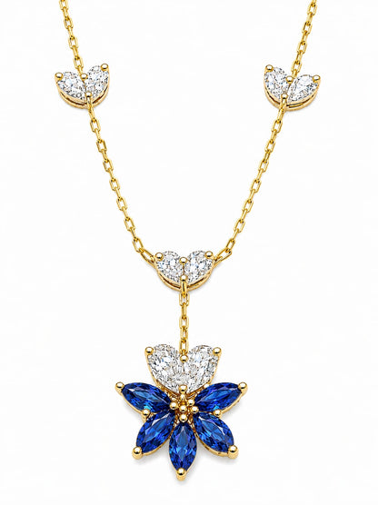 The Marquise Flora Drop Necklace