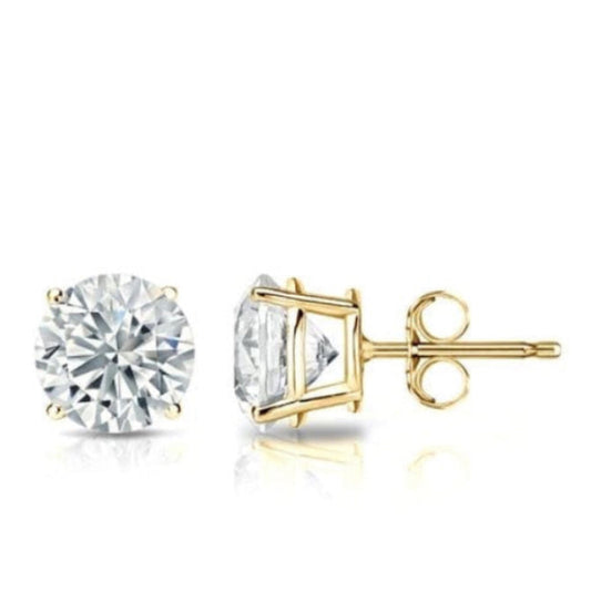 Essential Lab Grown Solitaire Stud Earring