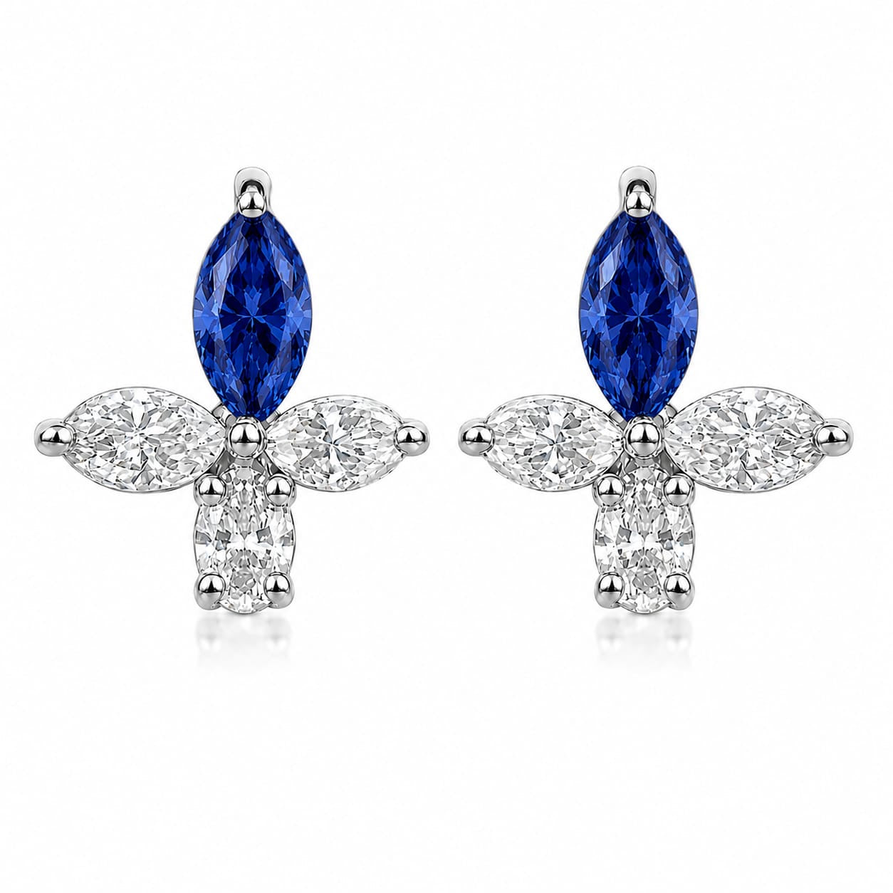 The Marquise Cross Blossom Studs