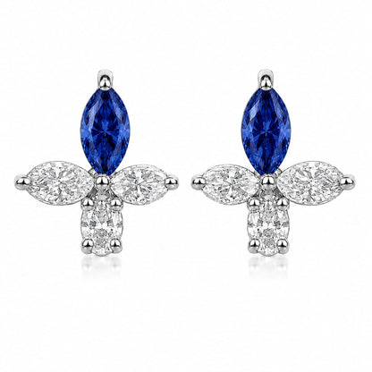 The Marquise Cross Blossom Studs