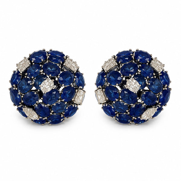 The Sapphire & Diamond Dome Studs