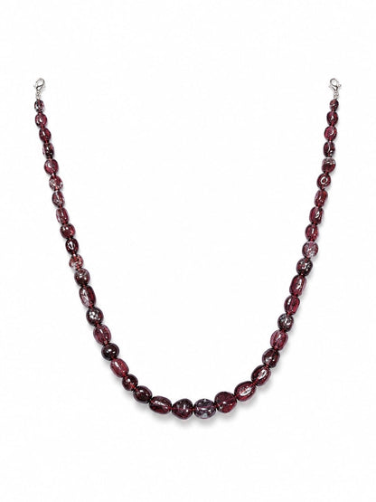 The Crimson Velvet Polished Strand Necklace