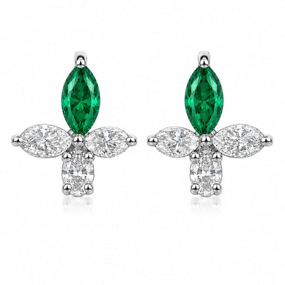 The Marquise Cross Blossom Studs