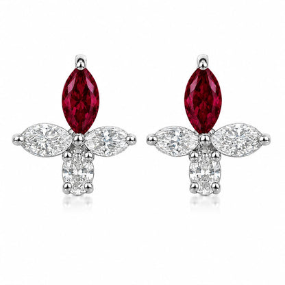 The Marquise Cross Blossom Studs