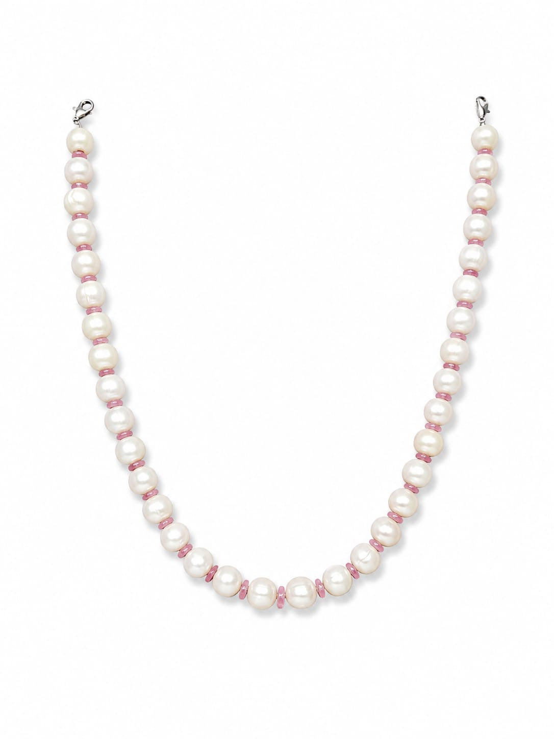 Noble Grace Pearl-Ruby Necklace