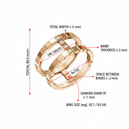 Geometric-Stacked-Diamond-Ring
