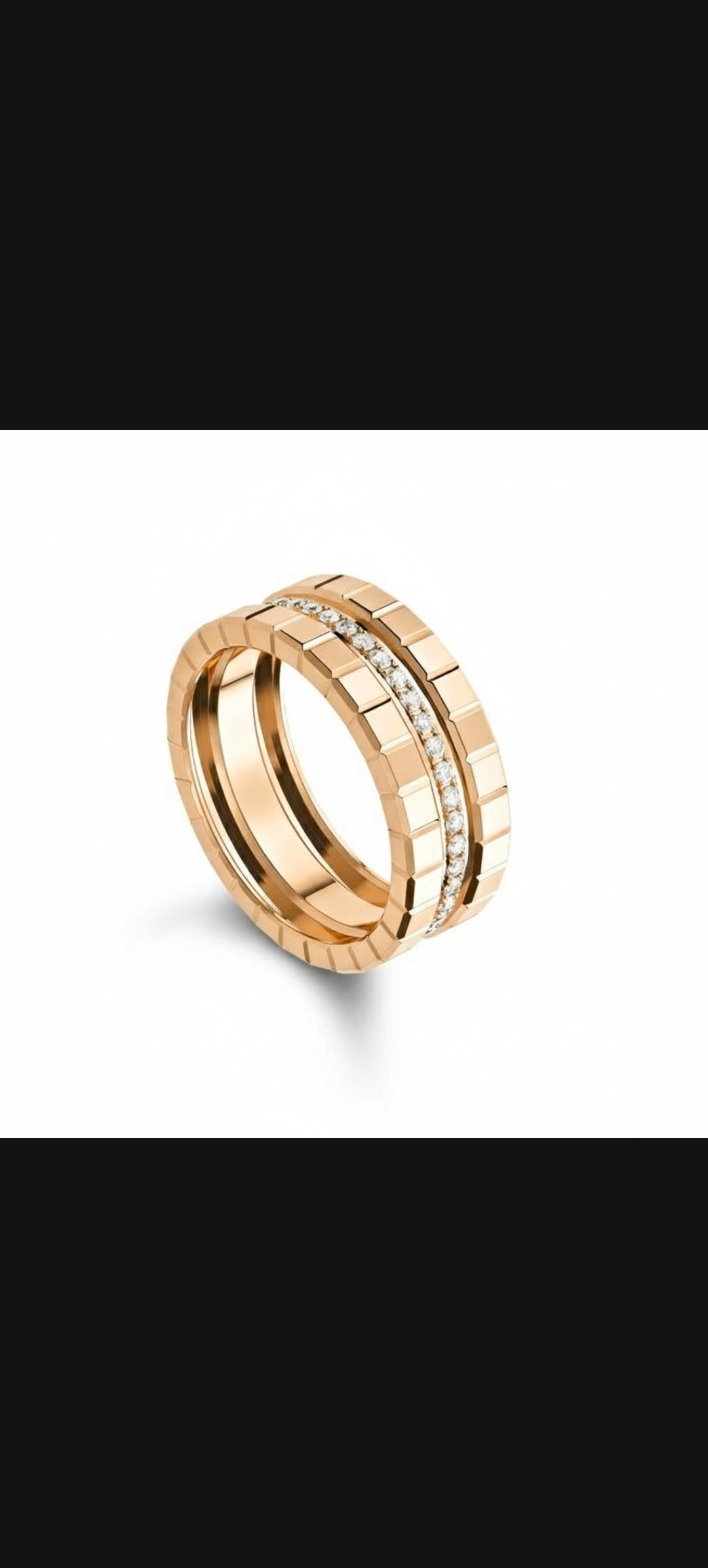 14k Geometric-Diamond-Accent-Band