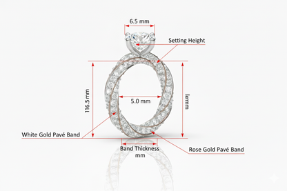 Infinity Twist Diamond Solitaire Ring