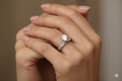 Infinity Twist Diamond Solitaire Ring