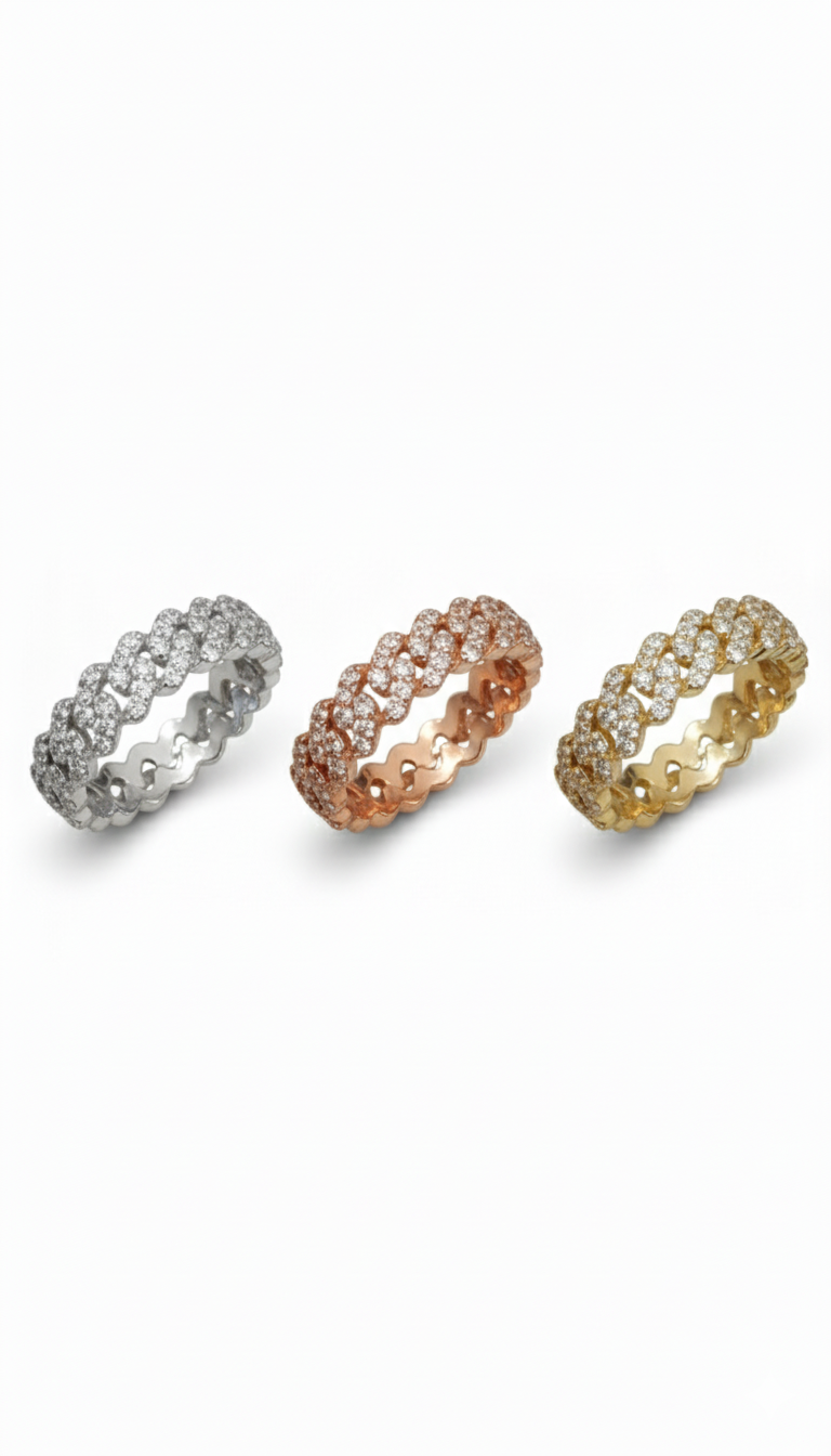 14k Cubain Pave Ring