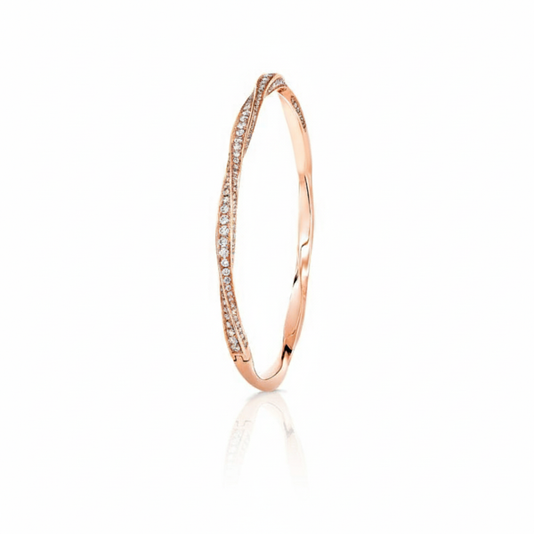 Casual Diamond-Cut Pattern Bangle