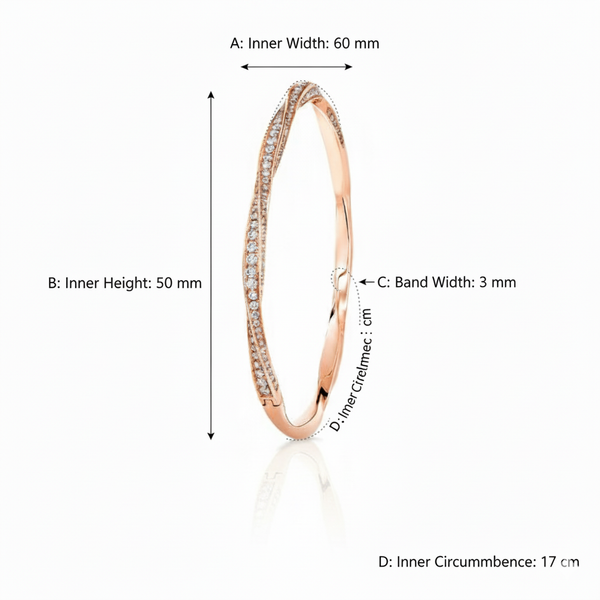 Casual Twisted Diamond Hoop Earrings