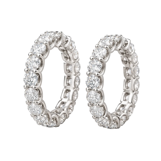 U Shape Prong Oval Bangle