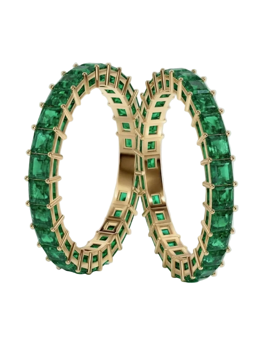 Shared Prong Princess Bangle Colour