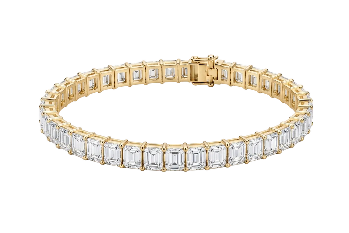 Shared Prong Eemrald Tennis Bracelet