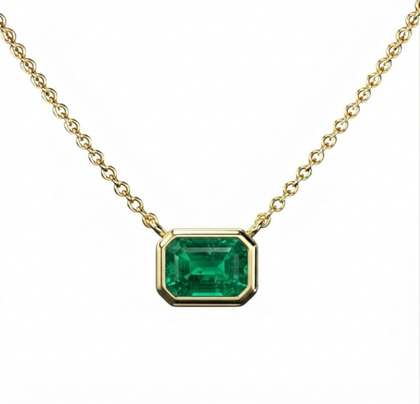 Essential Emerald Solitaire Astrology Pendant Colour