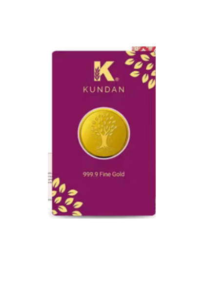 2 GM KUNDAN KALAPATRU TREE GOLD COIN