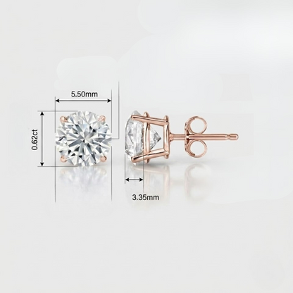 Solitaire stud 1(0.7ct)