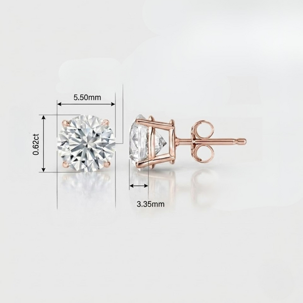 Solitaire stud 2(0.9ct)