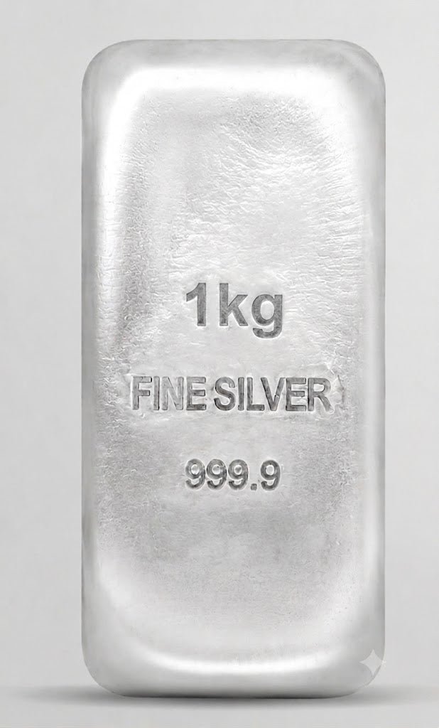 1kg silver casted bar