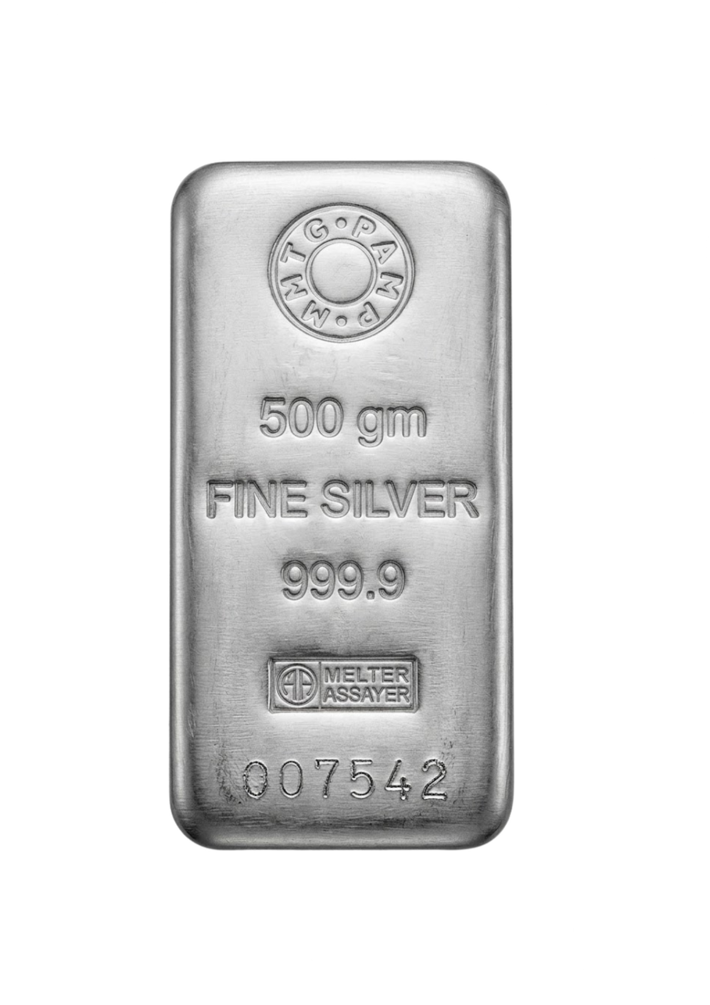 500gm SILVER CASTED BAR