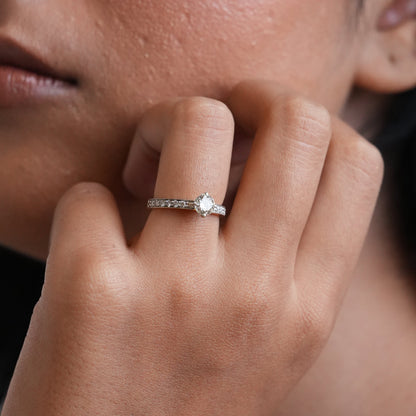 Eternal Gold Solitaire Diamond Ring