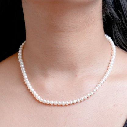 The Lumina Petite Classic Pearl Strand Necklace