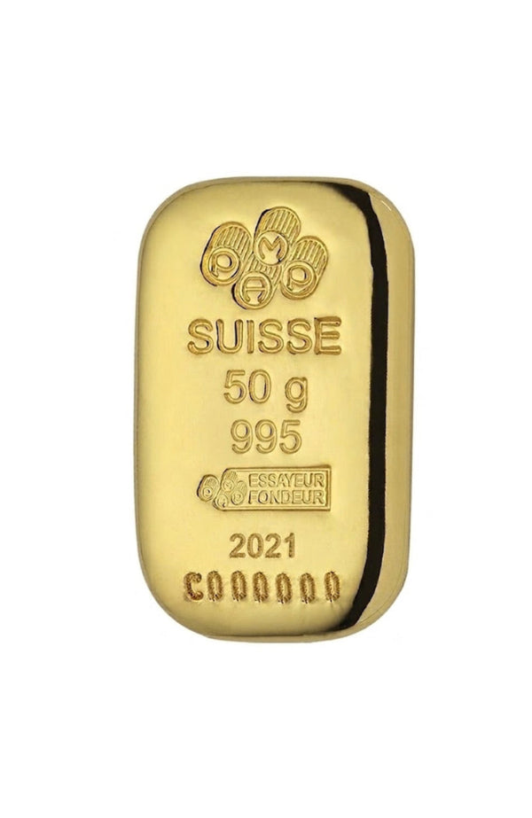 50 GM CASTED GOLD BAR