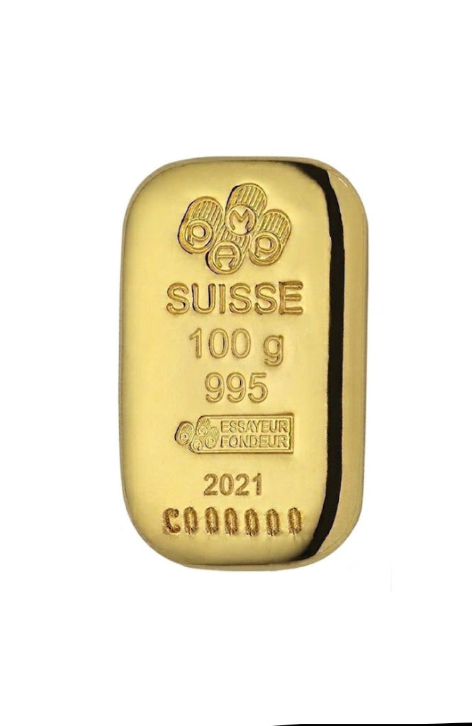 100 GM CASTED GOLD BAR