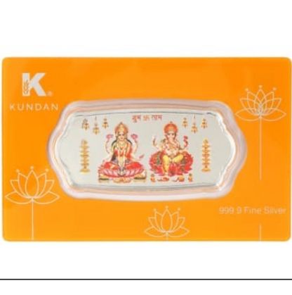 20gm KUNDAN LAXMI-GANESH SILVER COIN