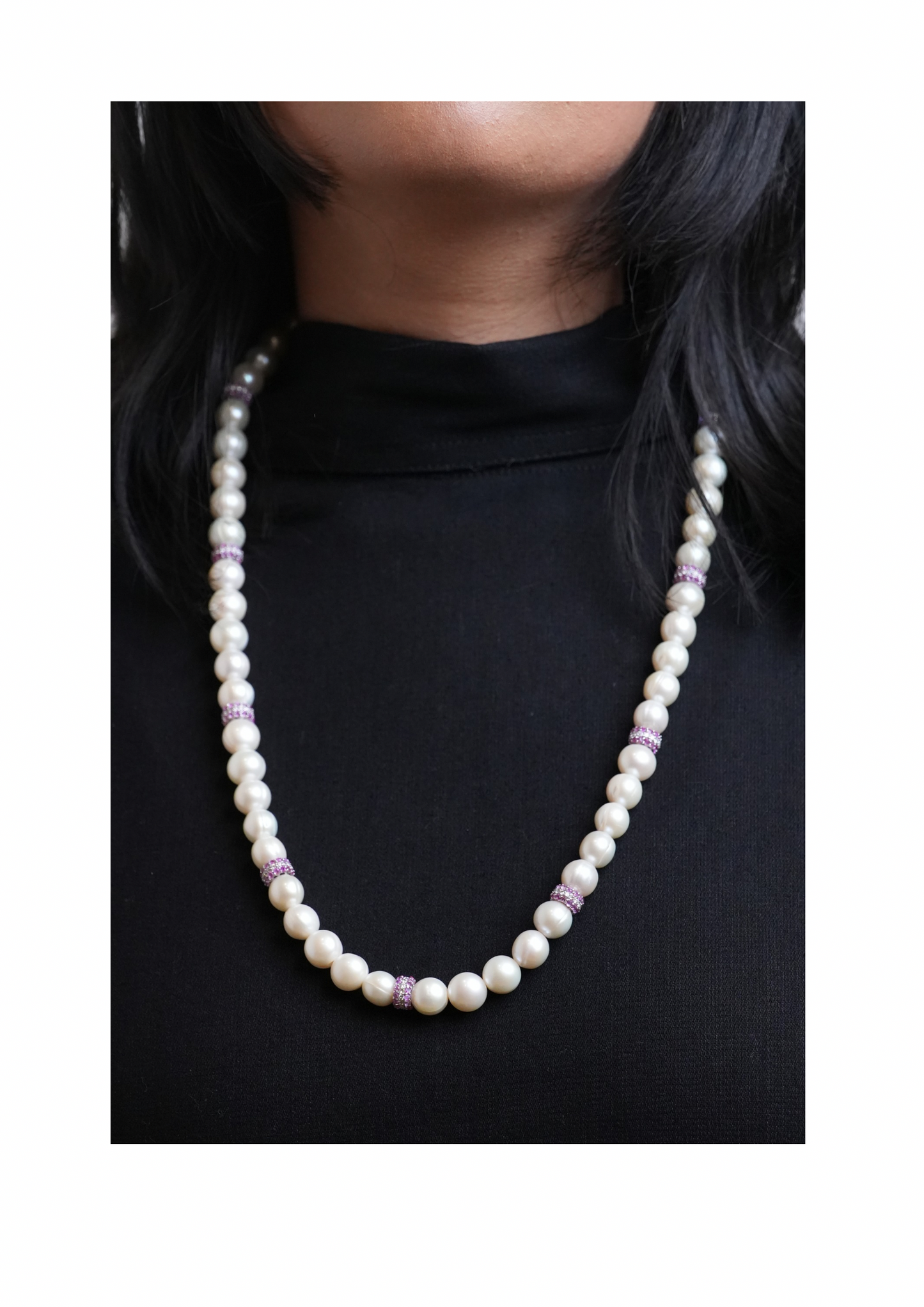 The Lumina Ruby-Pearl Necklace