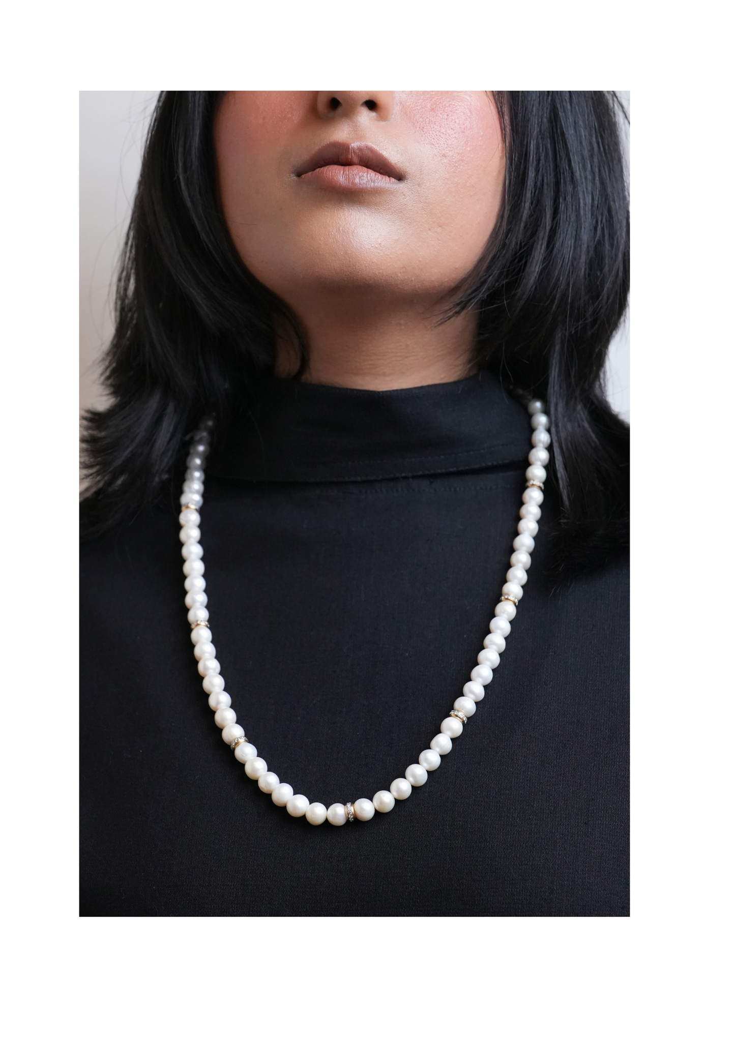 The Lumina Stellar-Rhythm Classic Pearl Necklace