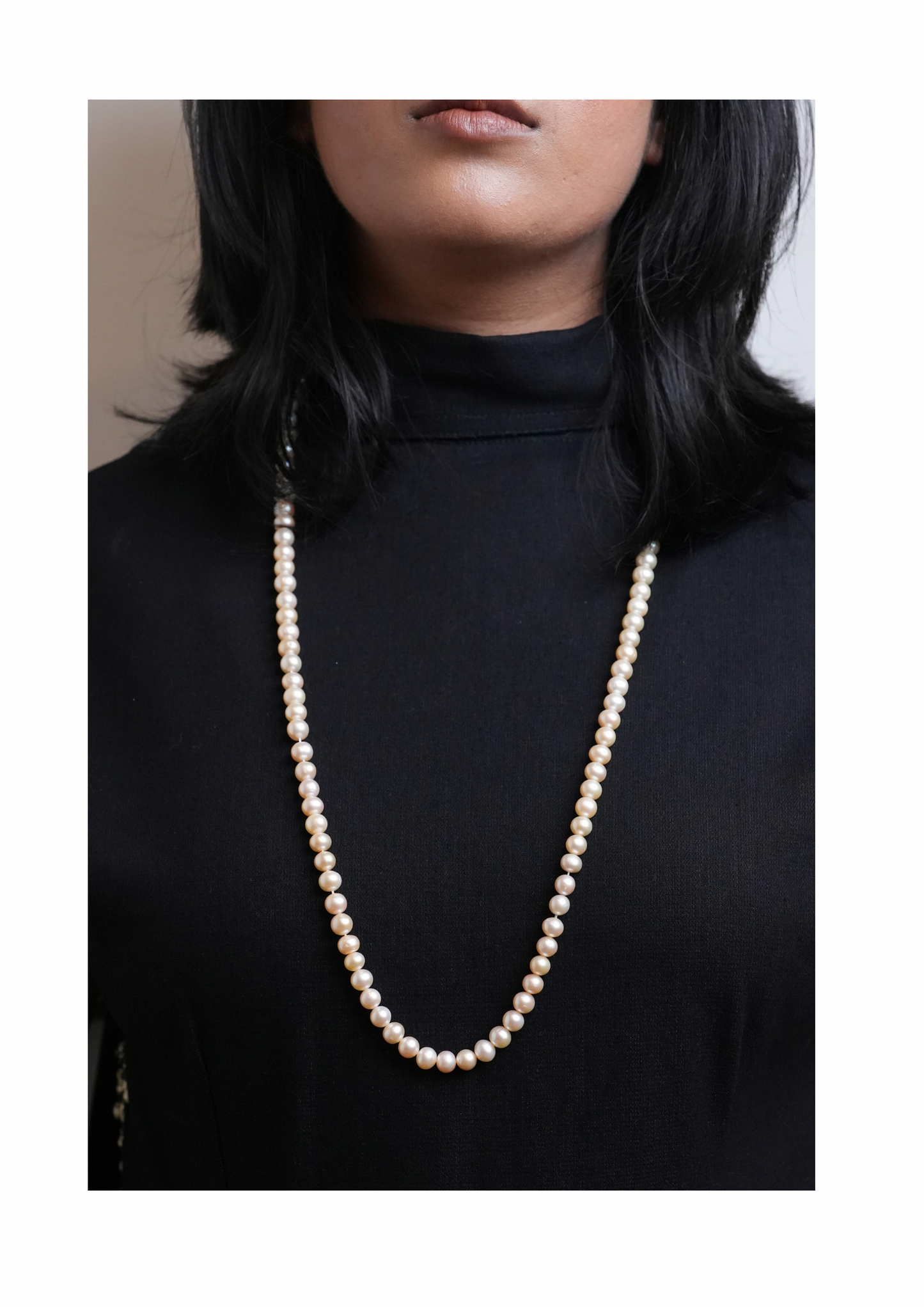 The Lumina Champagne Opera Strand Necklace