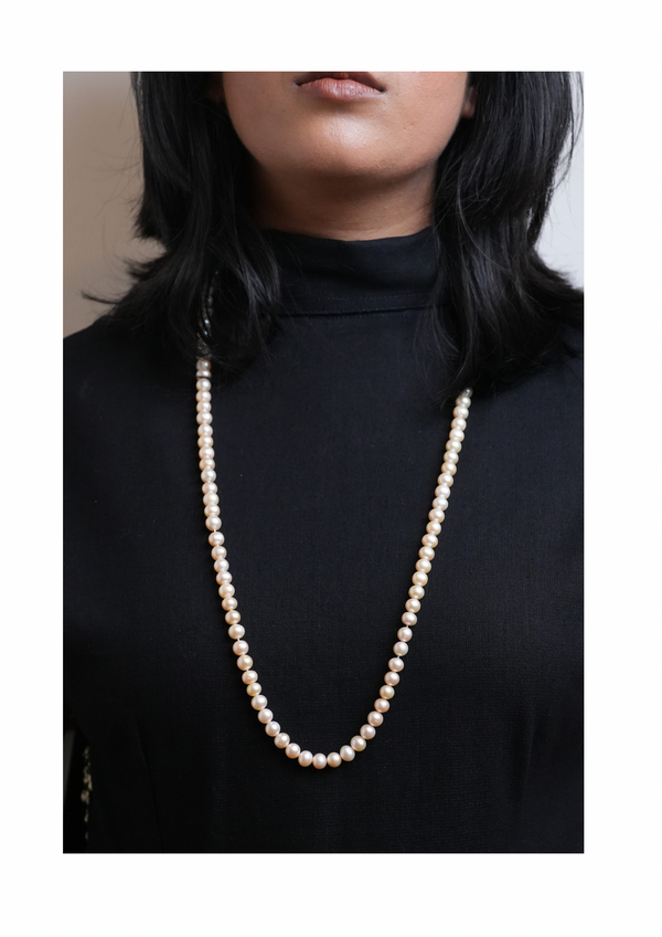 The Lumina Champagne Opera Strand Necklace