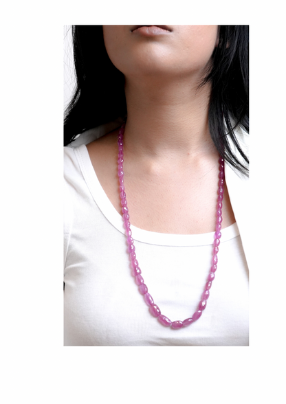 The Orchid Faceted Opera Strand Necklace