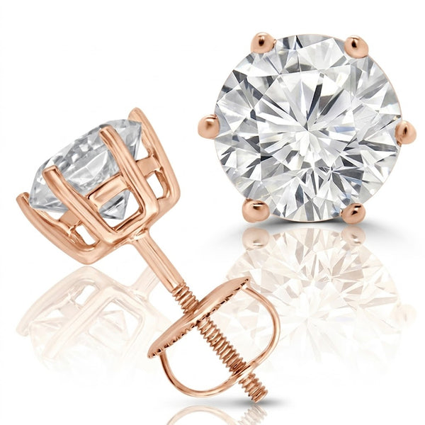 Solitaire stud 2(0.9ct)