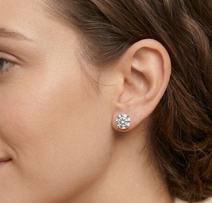 Essential Lab Grown Solitaire Stud Earring