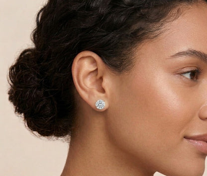 Essential Lab Grown Solitaire Stud Earring