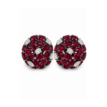 The Sapphire & Diamond Dome Studs