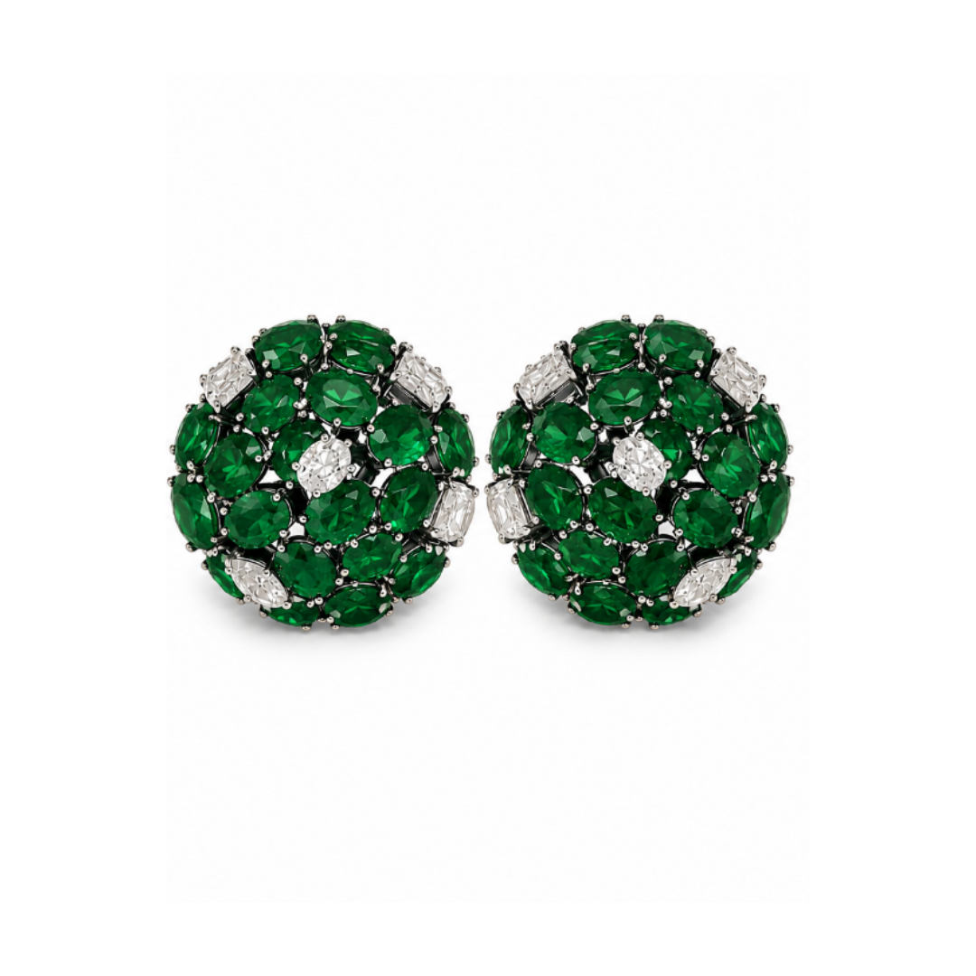 The Sapphire & Diamond Dome Studs