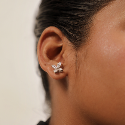 The Marquise Cross Blossom Studs